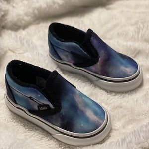 Vans slip on galaxy toddler size 4c
